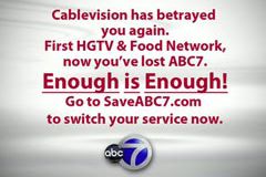 The message from WABC 7 at midnight